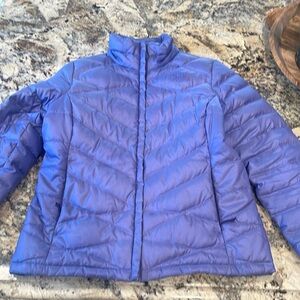 The North Face purple winter/ski coat.  Size L, lightly used